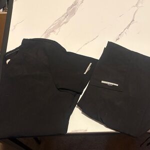 Black Scrub shirt and pants